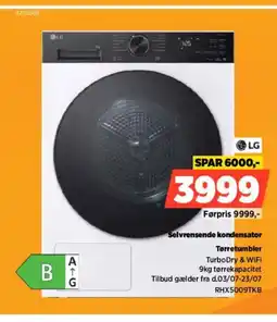 Power LG Selvrensende kondensator Tørretumbler tilbud