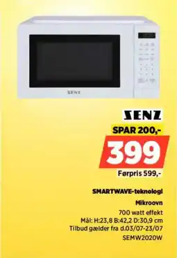 Power SENZ SMARTWAVE-teknologi Mikroovn tilbud