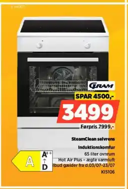 Power GRAM SteamClean selvrens Induktionskomfur tilbud