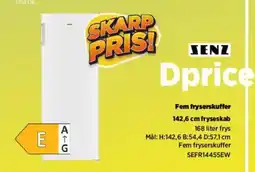 Power SENZ Fem fryserskuffer fryseskab tilbud