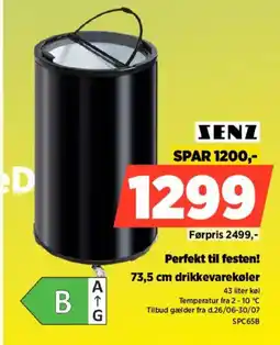 Power SENZ Perfekt til festen! drikkevarekøler tilbud