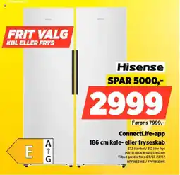 Power Hisense ConnectLife-app køle- eller fryseskab tilbud