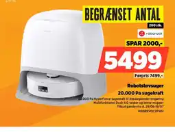Power Robotstøvsuger 20.000 Pa sugekraft tilbud
