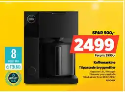 Power Kaffemaskine Tilpassede brygprofiler tilbud