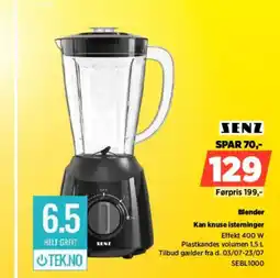Power SENZ Blender Kan knuse isterninger tilbud