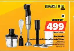 Power Stavblender Ergonomisk håndtag og slidstærke klinger tilbud