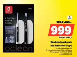 Power Elektrisk tandbørste Kan forbindes til app tilbud