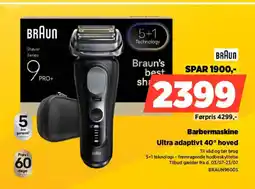 Power Braun barbermaskine ultra adaptivt 40° hoved tilbud