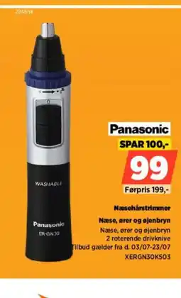 Power Panasonic Næsehårstrimmer Næse, ører og øjenbryn tilbud