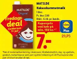 Lidl MATILDE kakaoskummetmælk tilbud