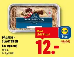 Lidl Pålægsslagteren Leverpostej tilbud