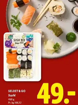 Lidl SELECT & GO Sushi tilbud