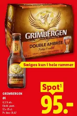 Lidl Grimbergen Double Ambrée tilbud