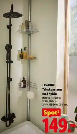Lidl Teleskopstang med hylder tilbud