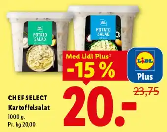 Lidl CHEF SELECT Kartoffelsalat tilbud
