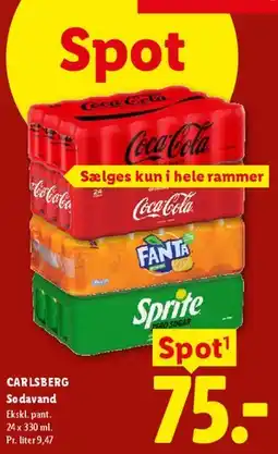 Lidl Carlsberg Sodavand tilbud