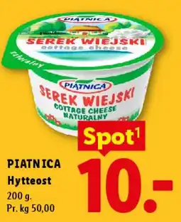 Lidl PIATNICA Hyttost (Cottage cheese) tilbud