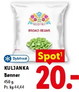 Lidl KULJANKA Bønner (Broad Beans) tilbud
