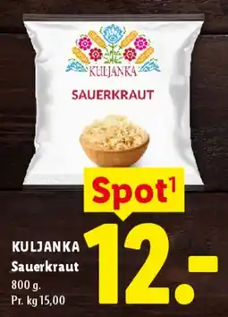 Lidl KULJANKA Sauerkraut tilbud