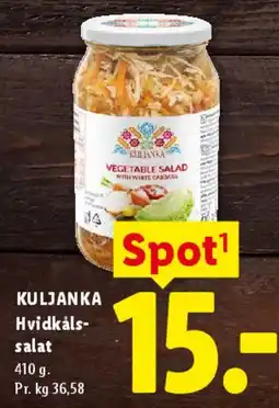 Lidl KULJANKA Hvidkåls-salat tilbud