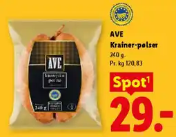 Lidl AVE Krainer-pølser tilbud