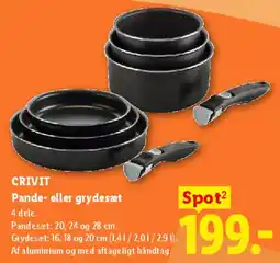 Lidl CRIVIT Pande- eller grydesæt tilbud