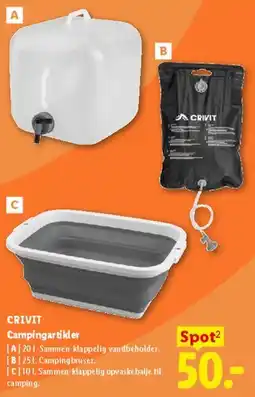 Lidl CRIVIT Campingartikler tilbud