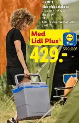 Lidl CRIVIT Elektrisk kølebox tilbud