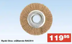 Bauhaus Ryobi One+ stålbørste RAC814 tilbud