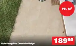 Bauhaus Gulv-/vægflise Quartzite Beige tilbud