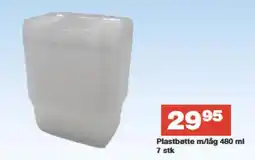 Bauhaus Plastbøtte m/låg 7 stk tilbud
