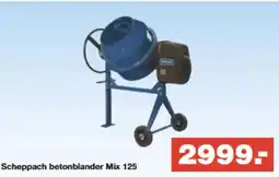 Bauhaus Scheppach betonblander Mix 125 tilbud