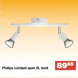 Bauhaus Philips Limbali spot 2L hvid tilbud