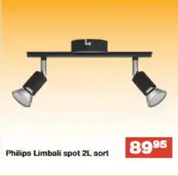 Bauhaus Philips Limbali spot 2L sort tilbud