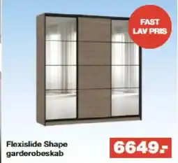 Bauhaus Flexislide Shape garderobeskab tilbud