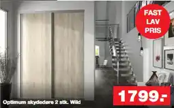 Bauhaus Optimum skydedøre 2 stk. Wild tilbud