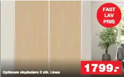 Bauhaus Optimum skydedøre 2 stk. Linea tilbud