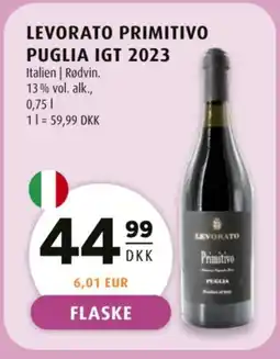 Scandinavian Park Levorato Primitivo Puglia IGT 2023 tilbud