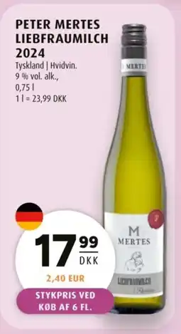 Scandinavian Park Peter Mertes liebfraumilch 2024 tilbud
