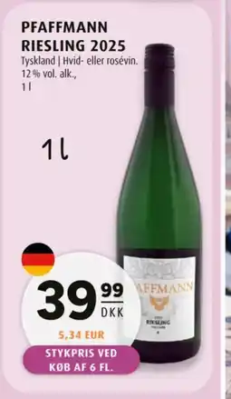 Scandinavian Park Pfaffmann Riesling 2025 tilbud
