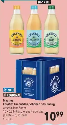 Citti Magnus Coasties Limonaden, Schorlen oder Energy tilbud