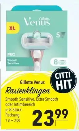 Citti Gillette Venus Rasierklingen tilbud