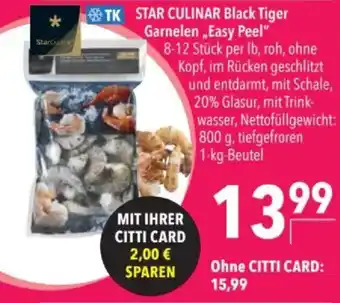 Citti STAR CULINAR Black Tiger Garnelen „Easy Peel" tilbud