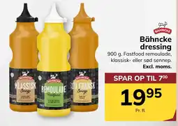 Dagrofa S-Engros Bähncke dressing tilbud