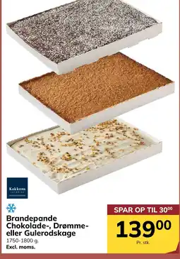 Dagrofa S-Engros Brandepande Chokolade-, Drømme- eller Gulerodskage tilbud