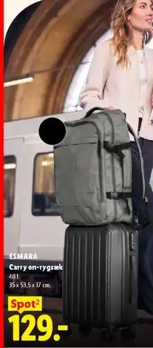 Lidl ESMARA Carry on-rygsæk tilbud