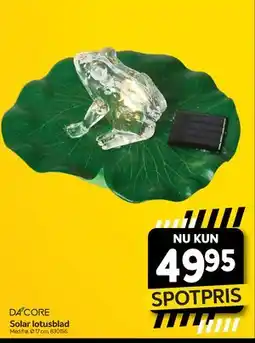 Din Isenkræmmer Solar lotusblad tilbud