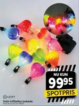 Din Isenkræmmer Solar luftballon lyskæde tilbud