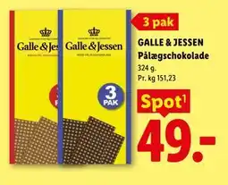 Lidl GALLE & JESSEN Pålægschokolade tilbud