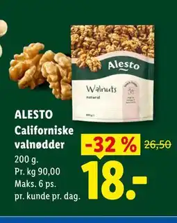Lidl Californiske valnødder tilbud